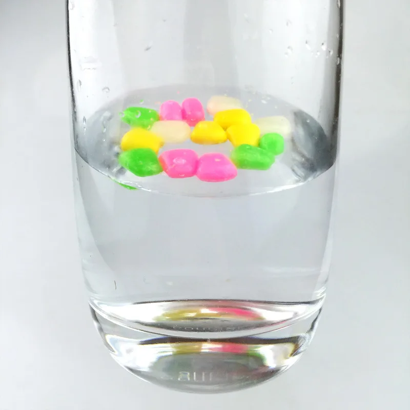 50pcs Full floating Pop Up Corn grain Smell Carp Fishing Lure Silicone Soft Bait Tackle Floating Lures 2