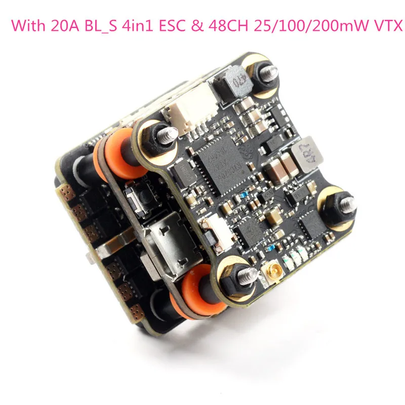 20x20 мм Skystars мини Flytower F4 OSD Контроллер полета и 15A 20A BL_S 4в1 ESC и 40CH 48CH 25/100/200 мВт VTX для Радиоуправляемый fpv-дрон