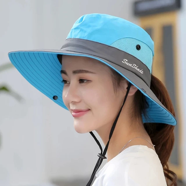 Women Hat Wide Brim Fisherman Hats Sun 