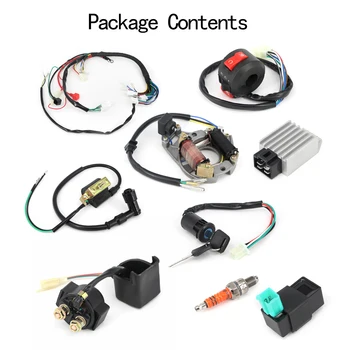 

1x 50 70 90 110CC 125 CDI Wire Harness Assembly ATV Electric Start Key switch