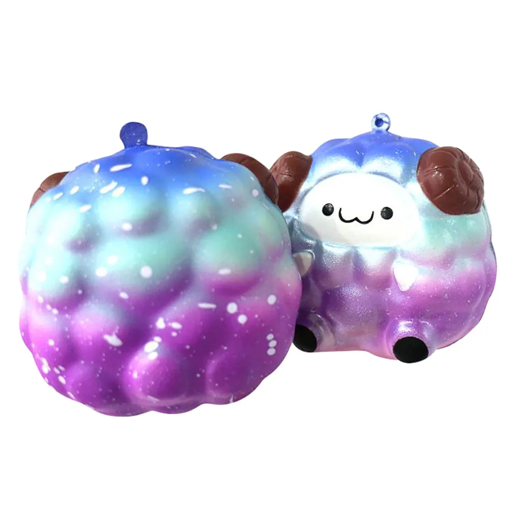 Звездное небо цвет Squee мягкая антистрессовая сжимающая игрушка милая овечка мультфильм ремни анти-стресс медленно поднимающиеся игрушки L1218