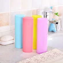 Портативная зубная щетка для путешествий Чехол Набор красочных конфетных цветов тусклый полированный моющийся чехол для зубной щетки защитный чехол для головки зубной щетки