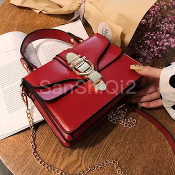 

Brand Luxury Female Tote bag 2019 fashion new High quality PU leather Women's Designer Handbag Lock shoulder messenger bags