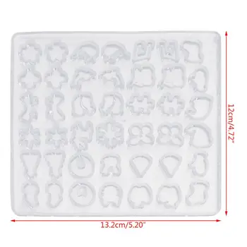 

DIY Silicone Ear Stud Earring Mold Jewelry Pendant Epoxy Resin Casting Mould Making Tool Craft Decorative Dried Flower Resin Dec