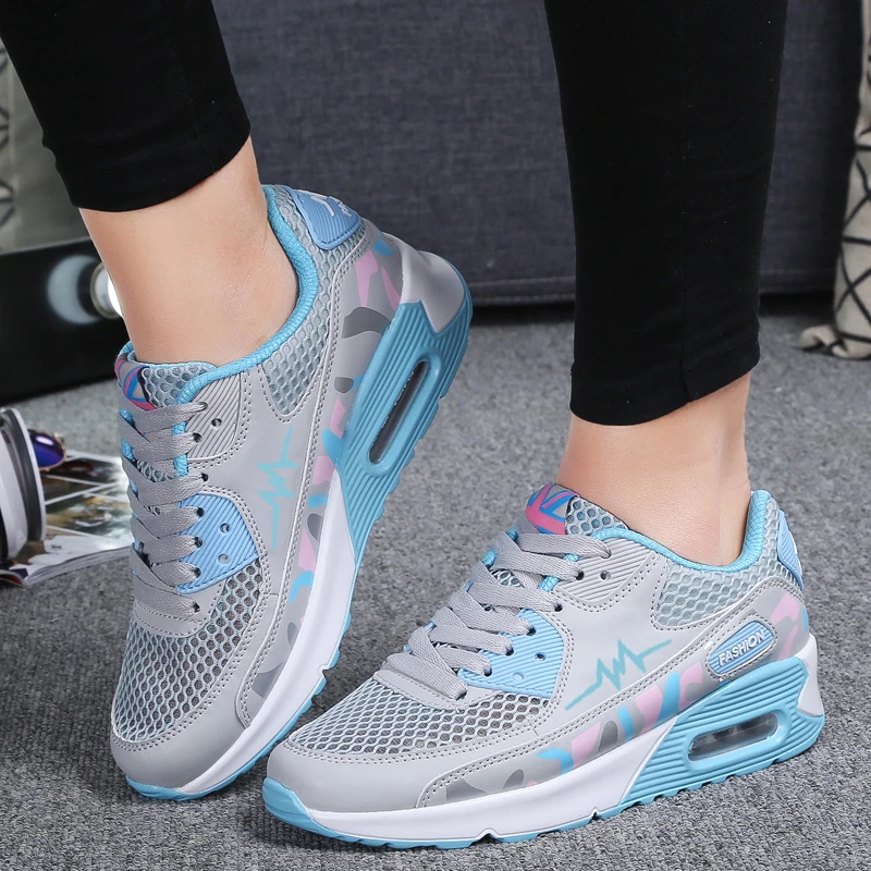 

Tenis Feminino 2021 New Women Sneakers Platform Thick Bottom Ladies Flats Breathable Vulcanized Shoes Casual Female Sports Shoes