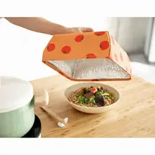 S/L складные крышки на блюда из алюминиевой фольги, оксфордская ткань, крышка для еды, крышки, сохраняющие тепло, портативные кухонные принадлежности