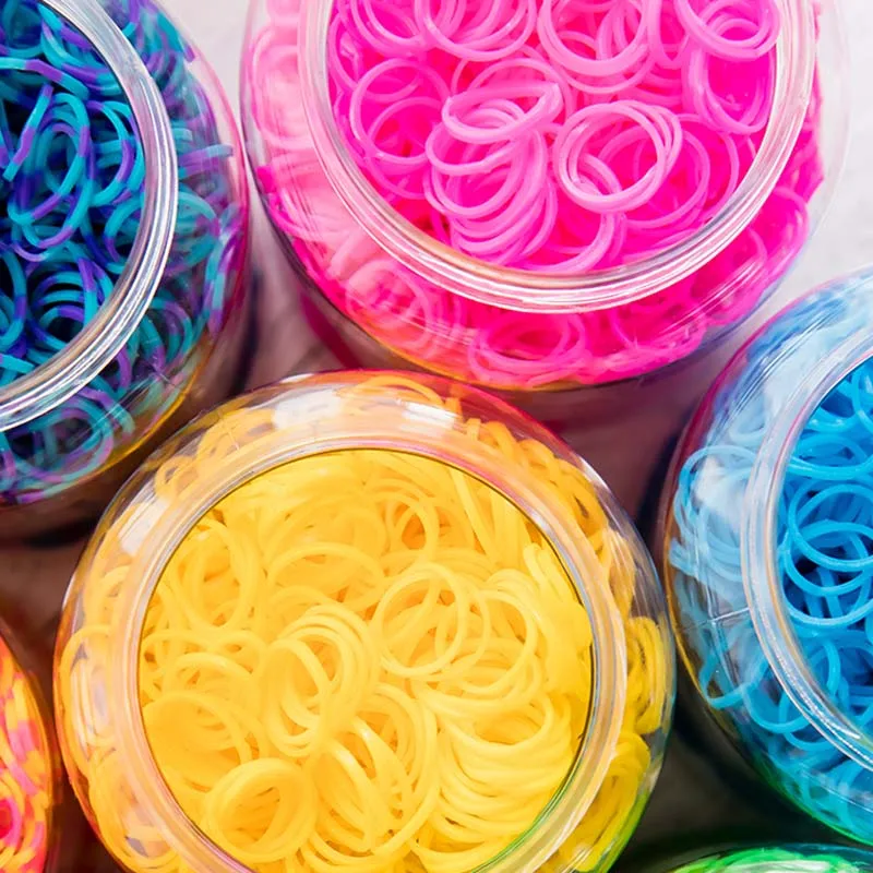 1800 шт. резиновые ткацкие ленты DIY детские игрушки для детей набор для детей шнуровка Радужный Браслет резиновые ленты эластичные плетеные подарки для девочек