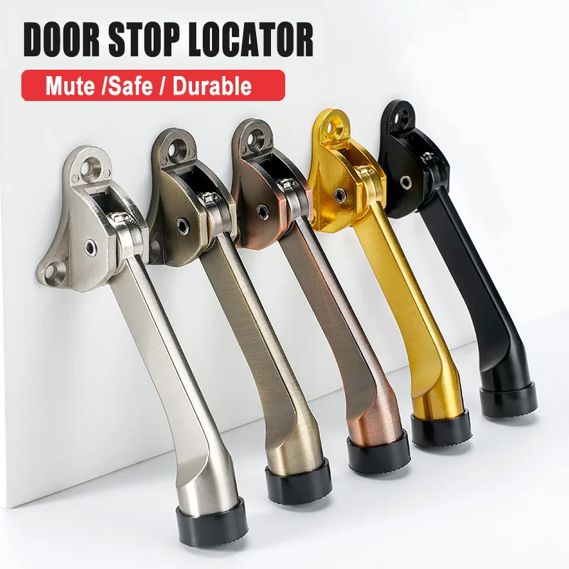 Kickdown Door Stopper Premium Holder Doorstop Heavy Duty Metal