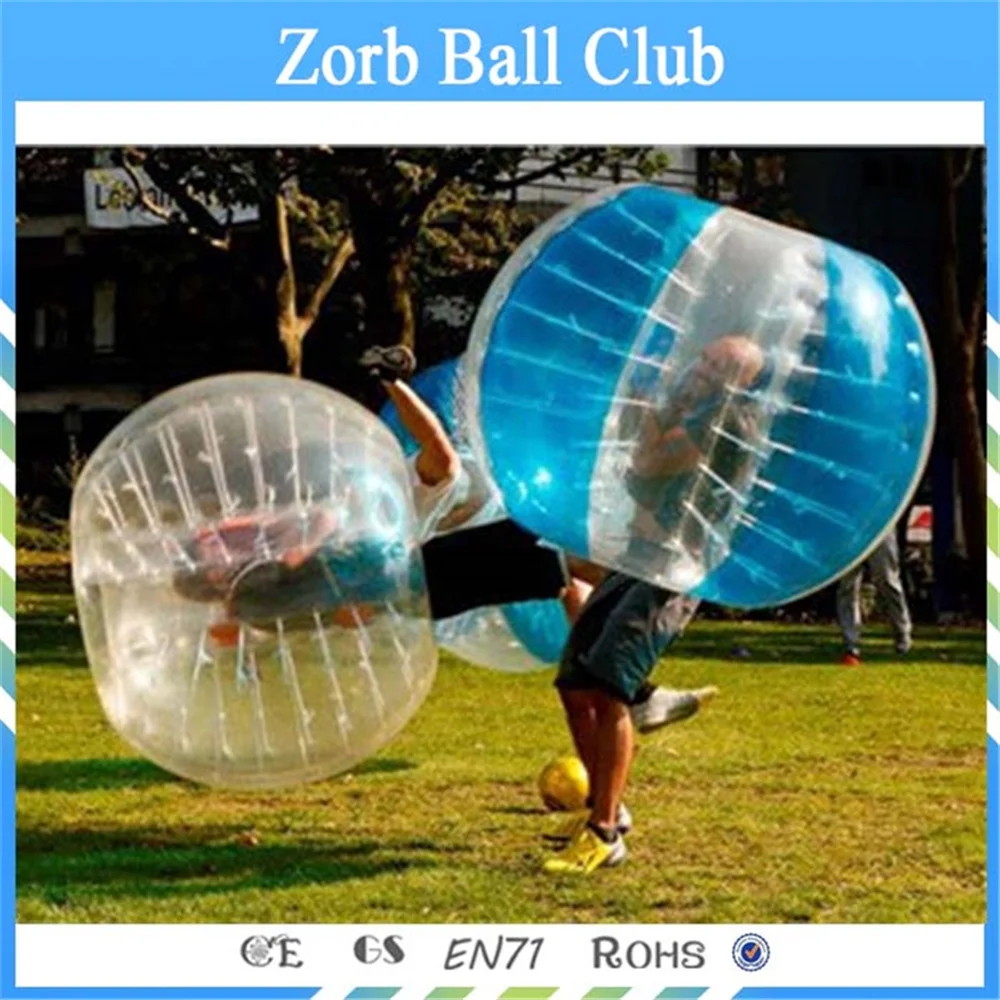 Free Shipping 1mmTPU Inflatable Human Hamster Ball, Bubble Football For