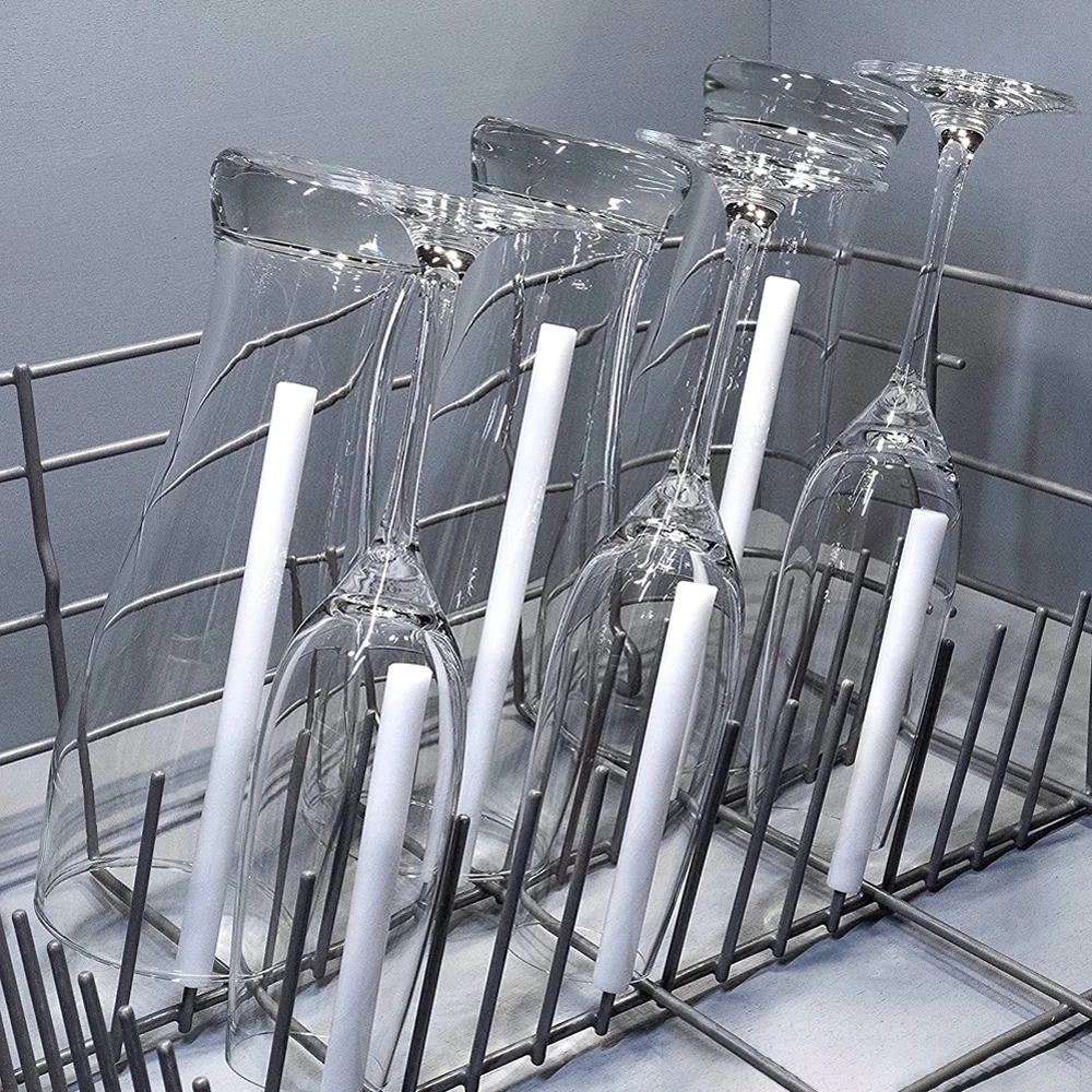 6pcs Spiked-Glasses Glass Holder Dishwasher Alleskonner Universal Attachment Holder Dish Rack Glass Glasses