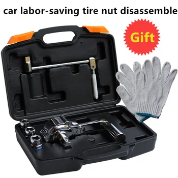 

Labor-saving wrench New Auto Car Nut dismounting sleeve automobile tire dismounting tool Remover Torque Multiplier with Sockets