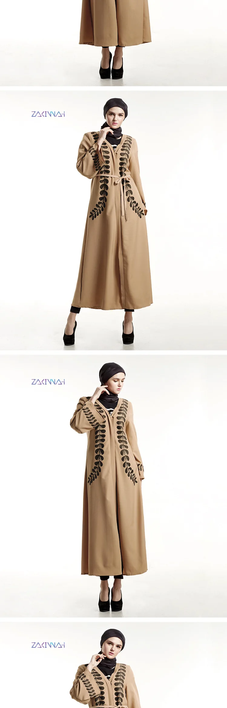 Новая мода Рамадан abaya арабское, турецкое мусульманское платье кардиган с принтом женская мусульманская одежда Абая для женщин