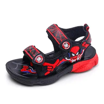 

Kids Boys Sandals Summer 2020 Boys Shoes Baby Cartoon Spiderman Sandals Children's Non-slip Sandals Size 27-37