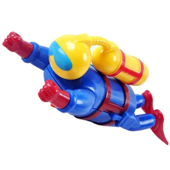 

Safe Pool Accessories Plastic Floating Baby Children Diver Figurine Bath Toy Swimming Colorful Companion Wind Up Funny