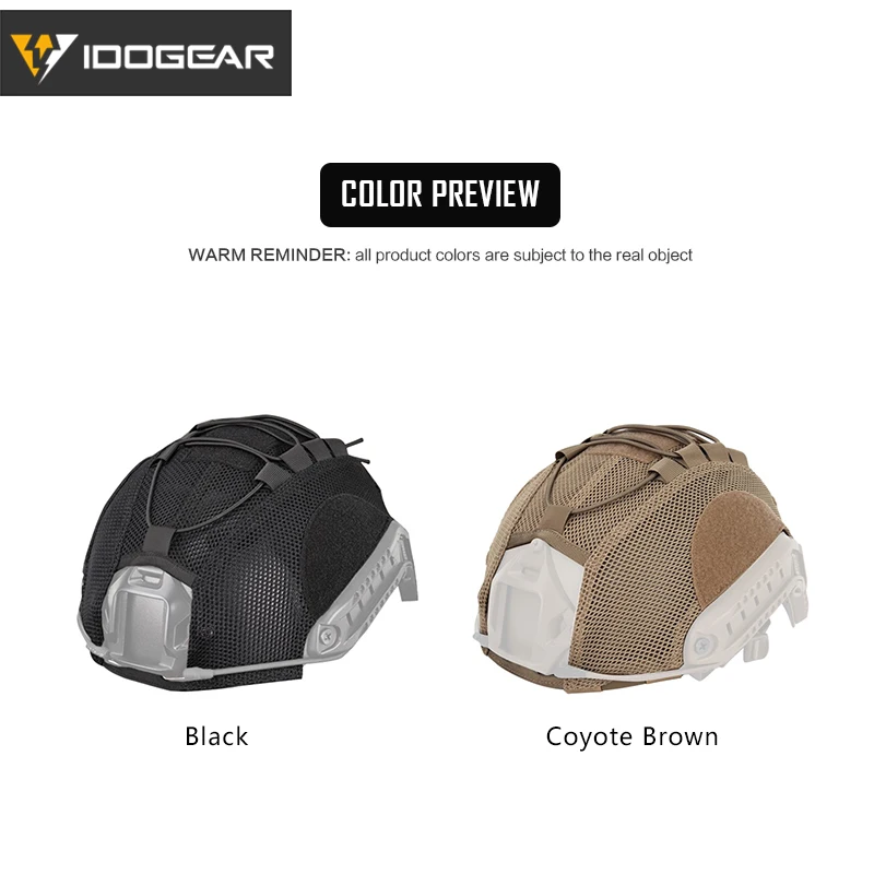 IDOGEAR Mesh Tactical Helmet Cover Cloth for FAST Helmet Airsoft Headwear Gear IDOGEAR Mesh Tactical Helmet Cover Cloth for FAST Helmet Airsoft Headwear Gear