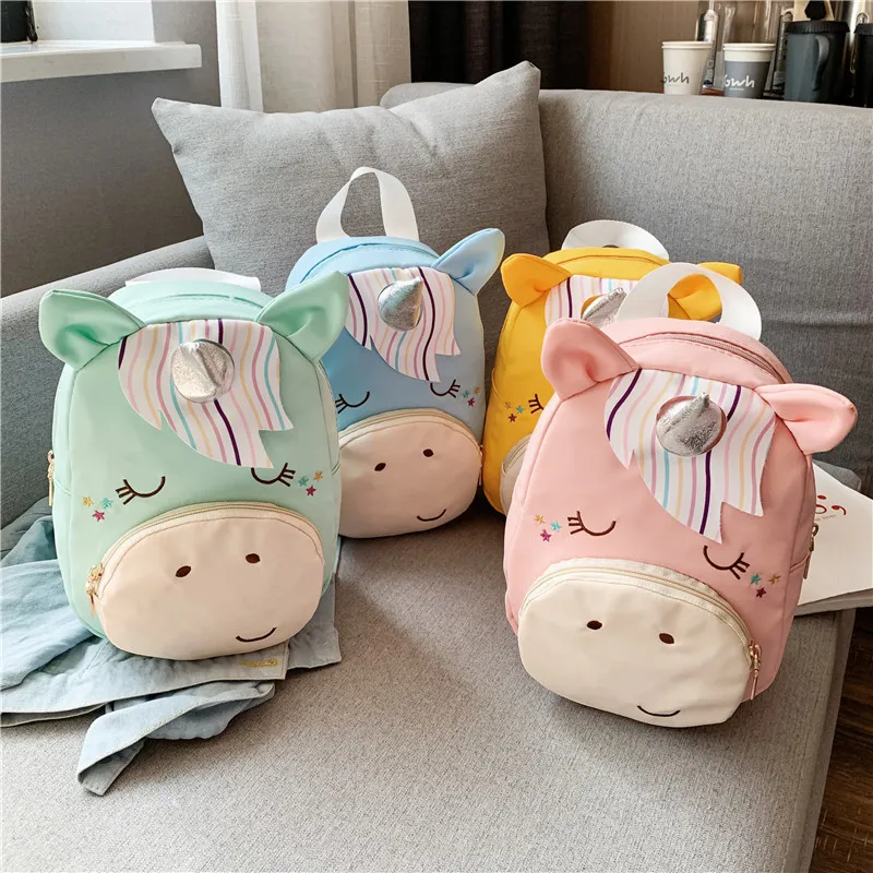 

CHILDREN'S School Bags Cute Unicorn Girls Fashion Backpack Kindergarten xiao ma xiao Double Back