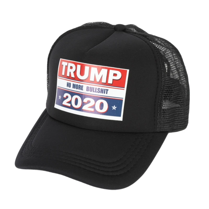 Trump Print Baseball Caps Presidential Trump Election Baseball Cap Mesh Hats Adjustable Peaked Caps Breathable Mesh Baseball Hat