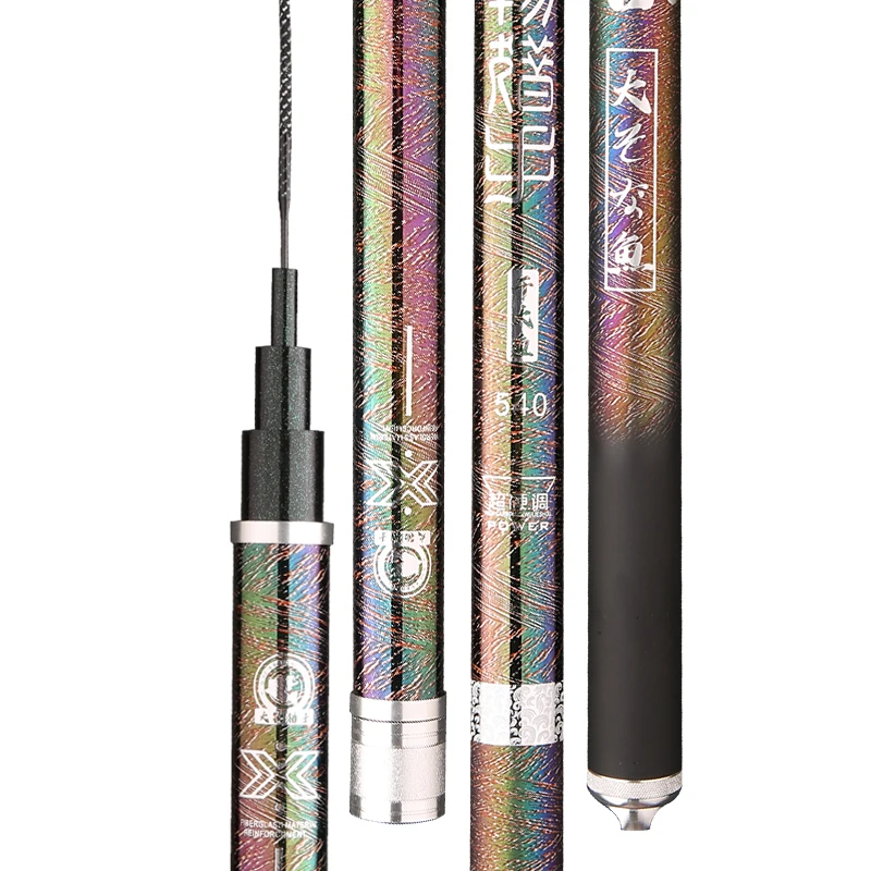 Canna Da Pesca Tilapia 12H Duro Ultra-Duro Carbonio Blu Storione Pesca Olta Canna Da Pesca Telescopica Pesce Canne Vara De Pesca