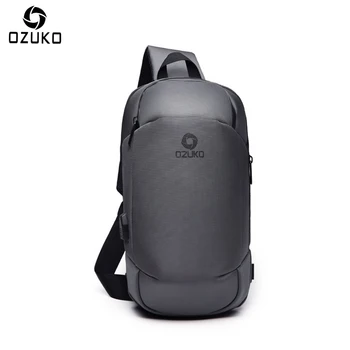 

Business Travel Large Capacity Multi-function Men Anti-theft Crossbody Bags Shoulder Messenger Bag USB Charging Chest bag