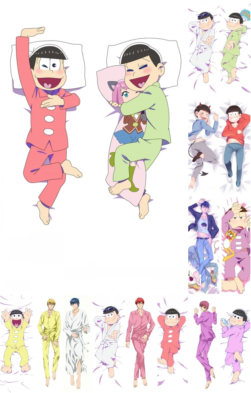 Matsuno Karamatsu Choromatsu Ichimatsu Todomatsu Jyushimatsu Anime Cosplay Dakimakura Pillow Case Hugging Body Prop
