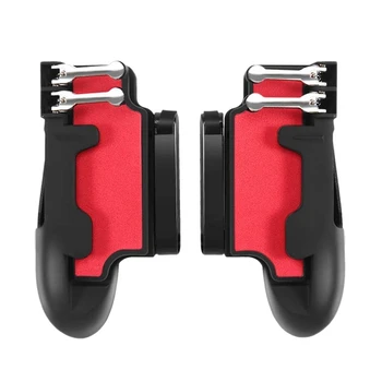 

Tablets Game Controller for PUBG Mobile Six Finger Gamepad Auxiliary Grip Trigger for iPad Tablets