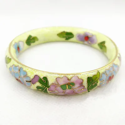 Пекин Cloisonne крафтовый браслет подарки богатый цветок модный браслет