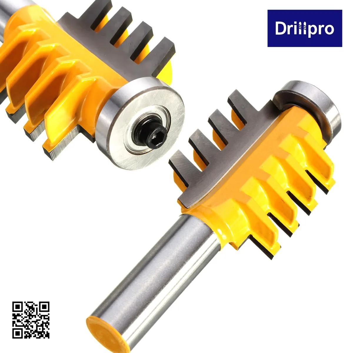 Drillpro RB271/2 дюйма Реверсивный палец шарнир клей фрезы Конус Шипы резчик по дереву