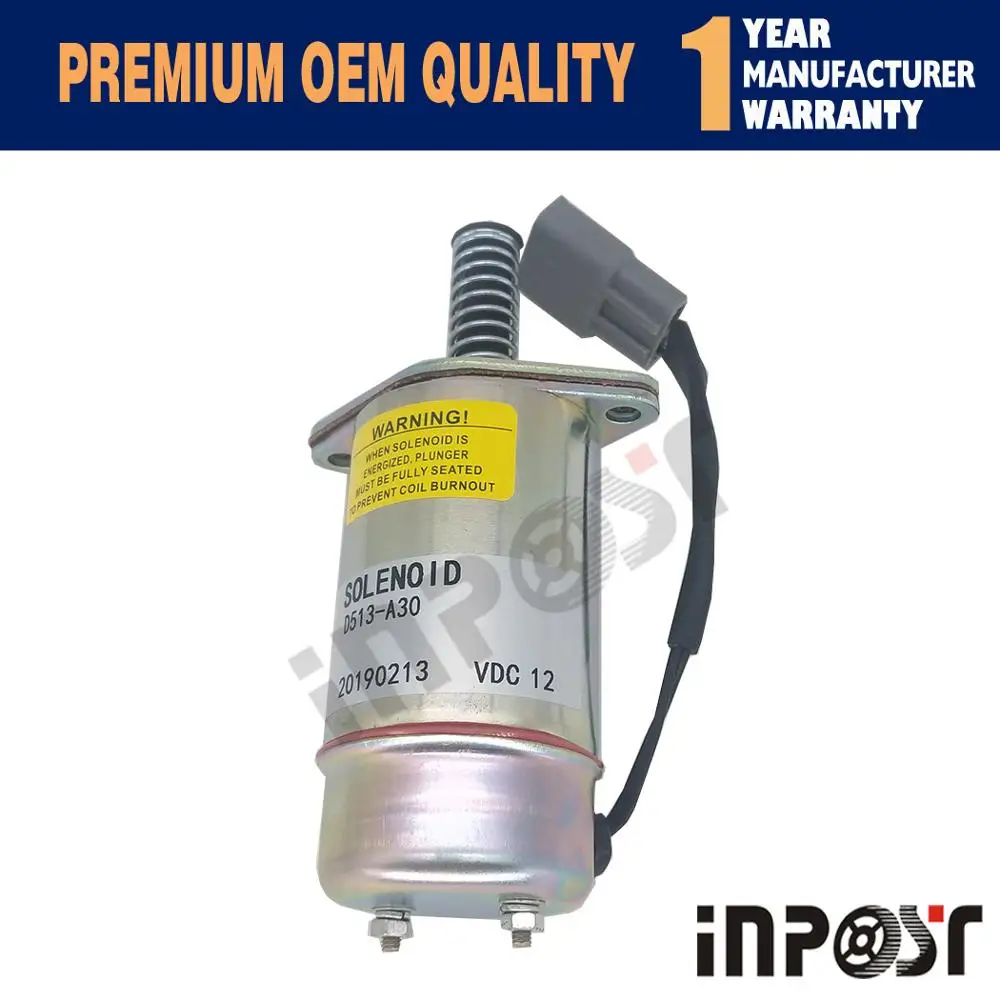 Heavy Duty Solenoide D513-A30 12V Per Trombetta Diesel 8.2L