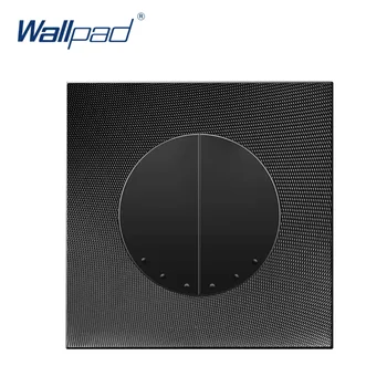 

Hot Sale 2 Gang 3 Way Switch Intermediate Rocker Button Wall Light Switch For All Lamp Aluminum Metal Panel