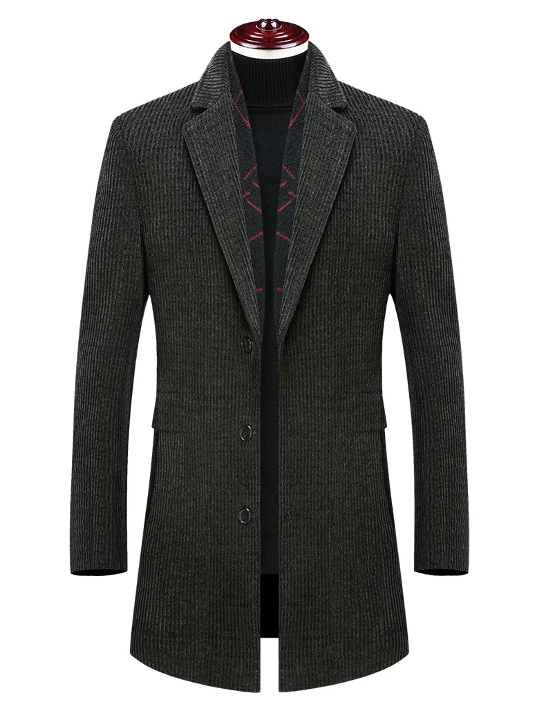 KOLMAKOV Новое поступление шарфов пальто теплое пальто мужское деловое повседневное пальто Мужская куртка Модный классический Тренч