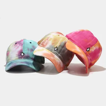 

Unisex Baseball Cap Color Matching Tie-dyed Small Penguin Printed Sun Hip Hop Adjustable Men Women Hat кепка женская