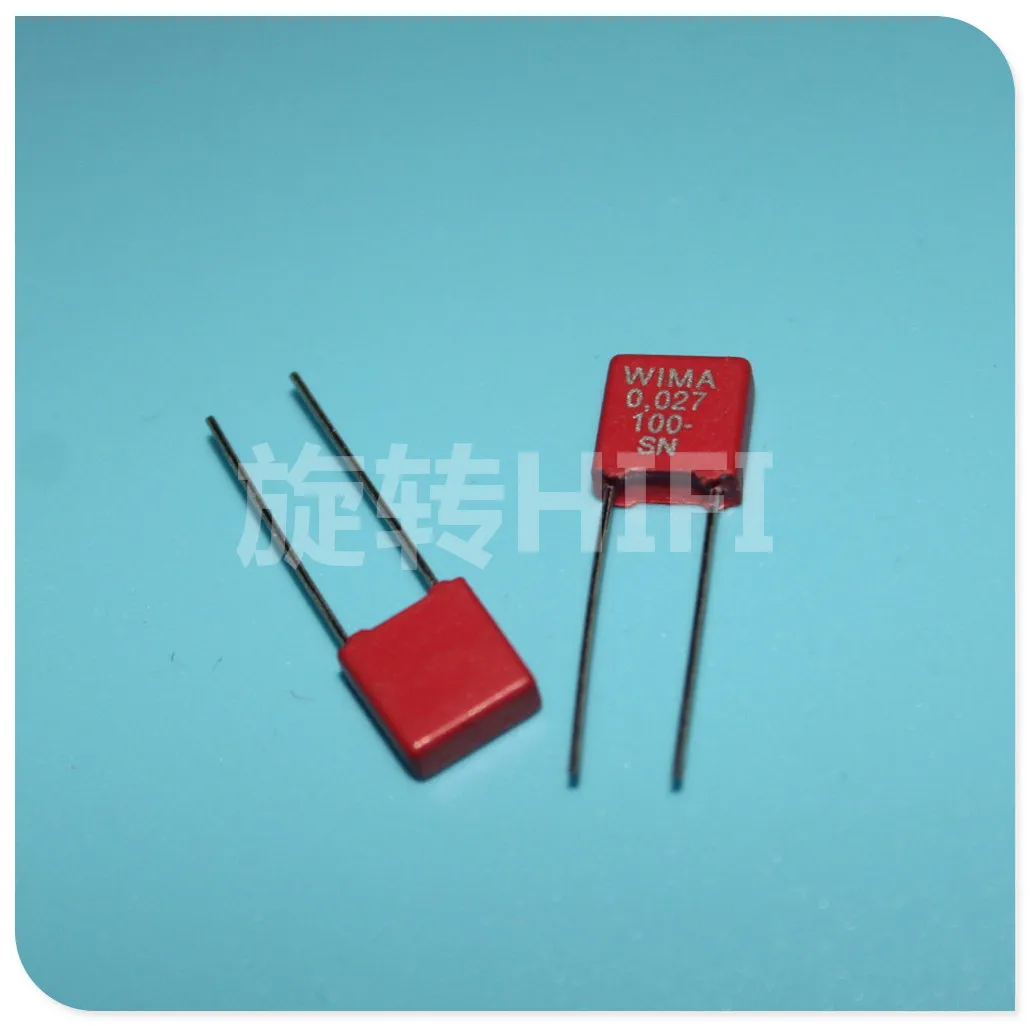 1000PCS 2A273J 100V 0.027uF 27nF 5/% Polyester Film Capacitor.