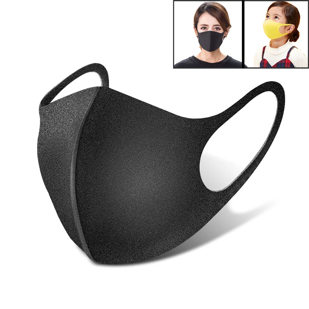 

Child & Adult Anti Dust Face Masks Cotton Black Prevent Anti Formaldehyde Bad Smell Proof Washable Face Mouth Mask Fast Delivery