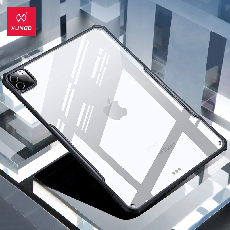 Xundd Tablet Estojo de Protecção para Ipad Pro 11 12.9 Air4 Air3 10.2 10.5 10.9 Mini Ipad9 Caixa Transparente Case à Prova de Choque
