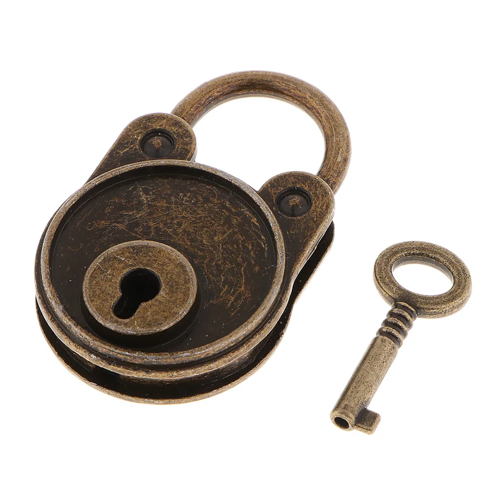 Vintage Bear Shape Padlocks Cabinet Furniture Locks For Suitcase Bronze