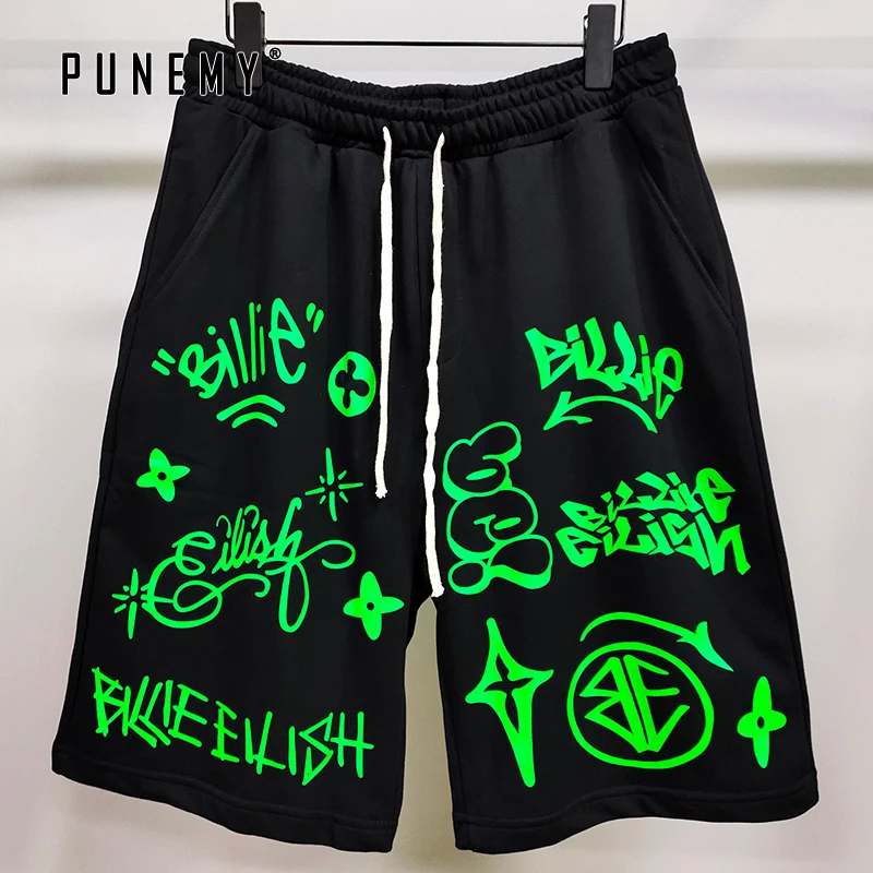 

Billie Eilish World Tour Shorts Men Streetwear Hip Hop 2020 Summer New 100% Cotton Track Pants Joggers Trousers Women Shorts