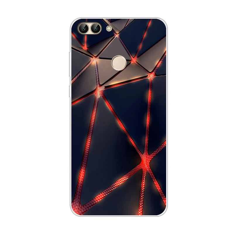 Черный СПС huawei P Smart чехол для телефона задняя крышка для Funda huawei P смарт-чехлы силиконовый матовый мягкий термополиуретан для huawei P Smart Coque - Цвет: Черный