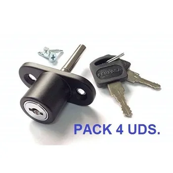 

FERPASA LOCKS SLIDING WINDOWS BLACK PACK 4-KEYED ALIKE
