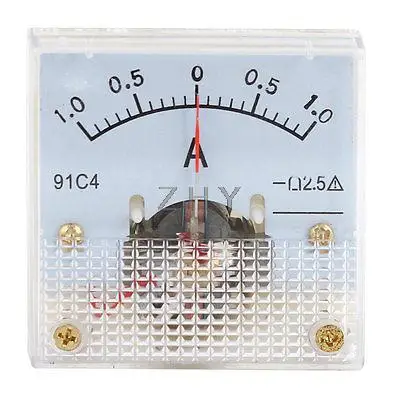 

Class 2.5 Accuracy DC 1A Ampere Analog Panel Meter Ammeter