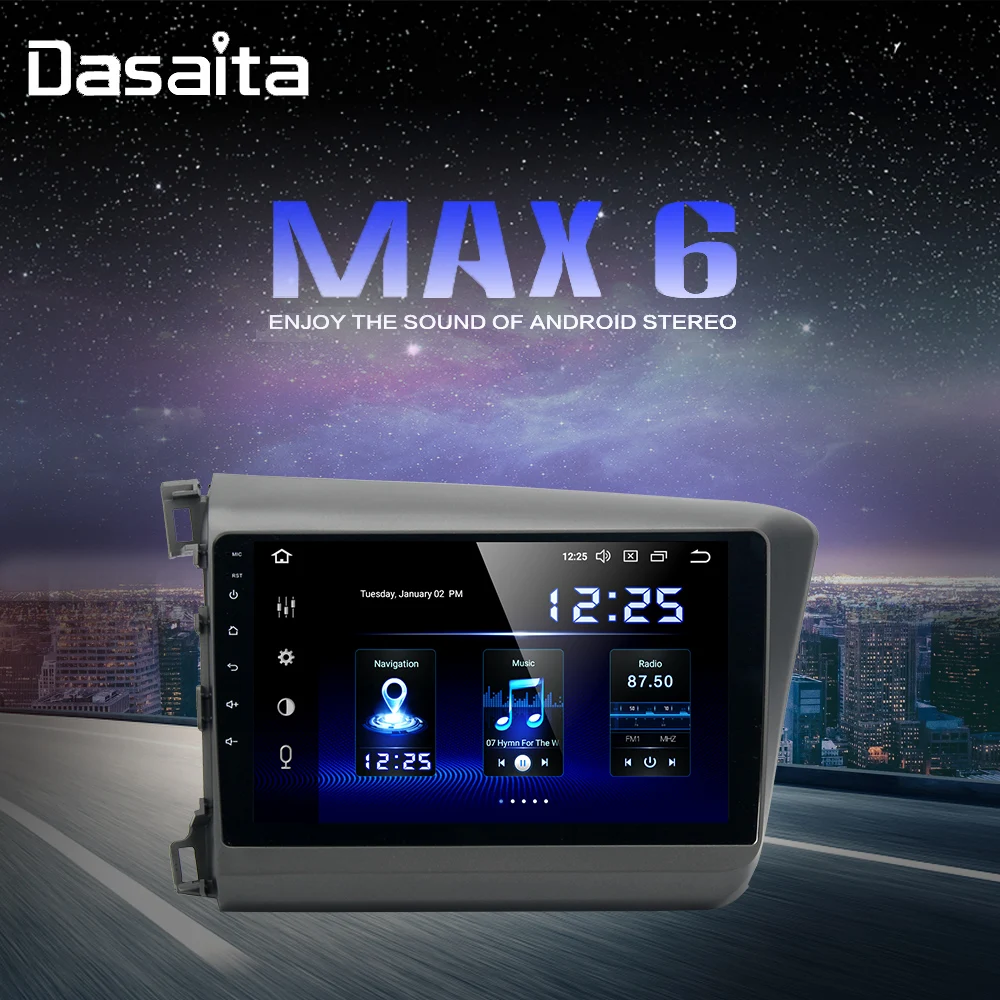 9 &quotАвтомобильный мультимедийный 1 Din Android 0 для Honda Civic Radio 2012 2013 2014 навигация GPS
