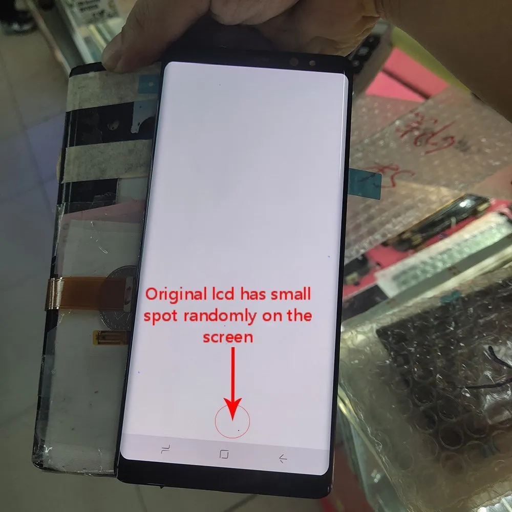

NoFrame LCD For Samsung Galaxy Note 8 N9500 N950F LCD Display + Touch Screen Digitizer Assembly with Dead spot Super AMOLED LCD