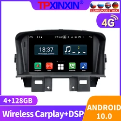 Reproductor Multimedia con Android 10 y navegación GPS para Chevrolet Cruze, autorradio estéreo de 2DIN con reproductor de vídeo, 128GB, para Chevrolet Cruze 2008   2011