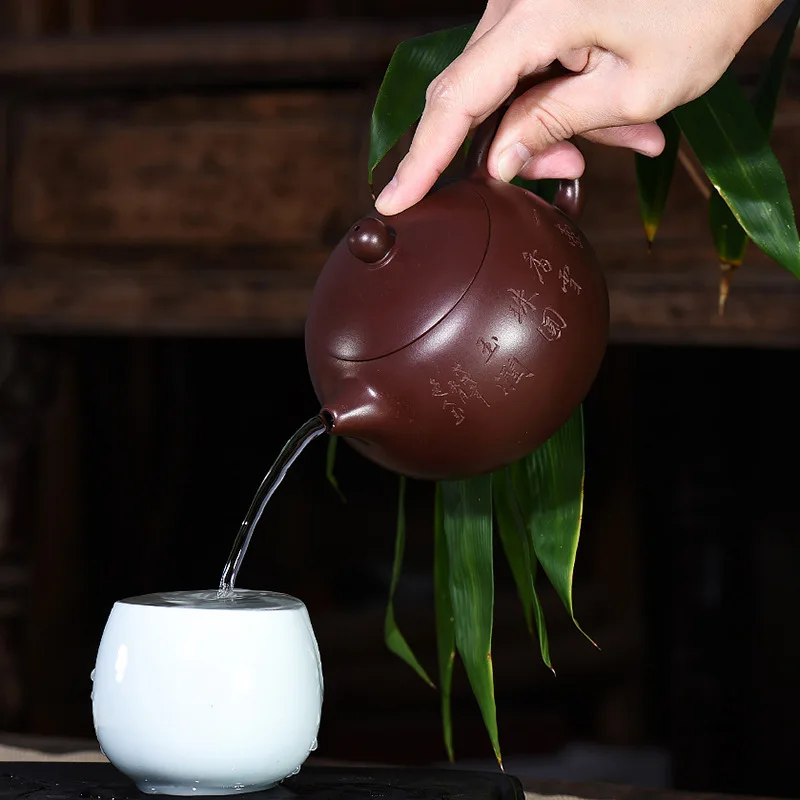 Известный Wang Fang Полный ручной буквенный фиолетовый и Zhu Mud Xi Shi чайник