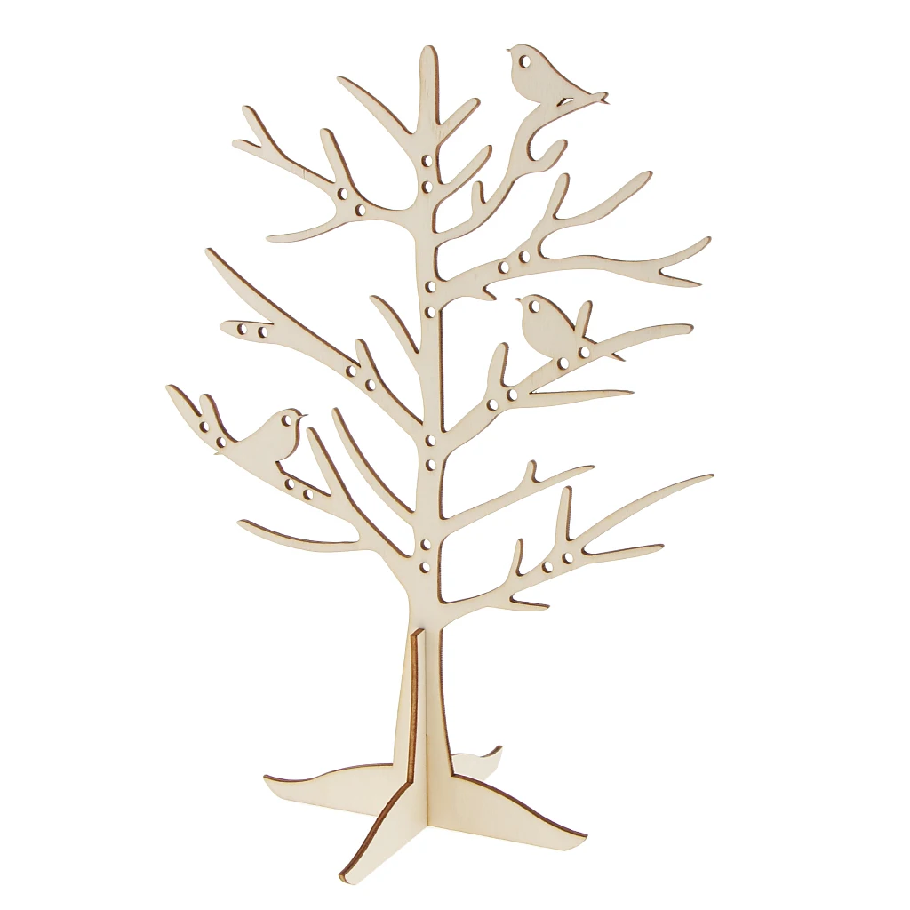 29 отверстий демонстрационные стенды ювелирных изделий птица дерево держатель для органайзер для сережек стойки