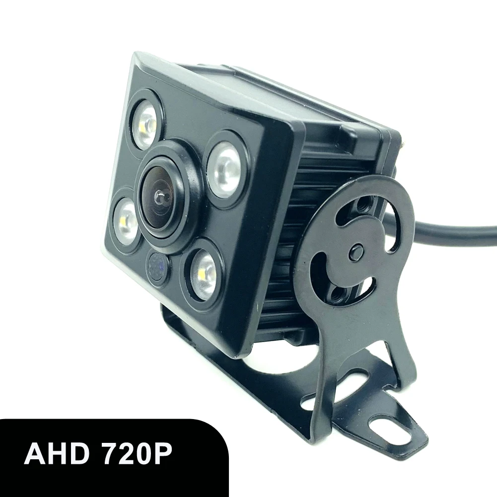 

4 LED Truck Bus 720P AHD Reverse Rear View Backup Camera 12V Waterproof Metal Shell for DVR