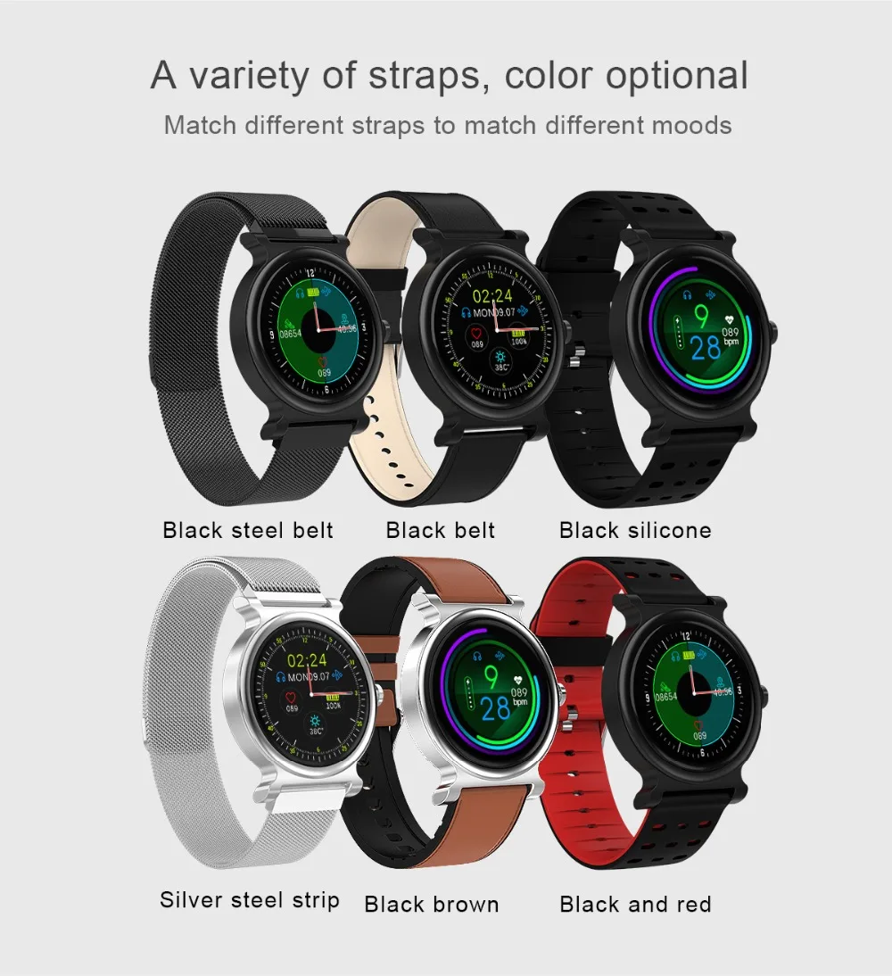 R20 Смарт-часы для мужчин и женщин фитнес-часы трекер Smartwatch водонепроницаемый браслет монитор сердечного ритма браслет для телефона huawei
