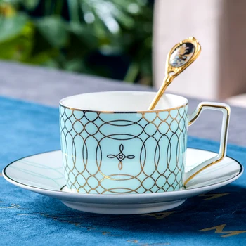

Western Style Teacups Bone China Coffee Cup Set Tea Cups Coffee Cup Saucer Spoon Household Teaware