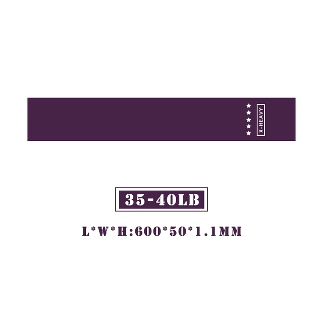 Yoga Resistance Rubber Bands For Fitness 5 Level Workout Elastic Bands Expander Pilates Sports Training Crossfit Gym Equipment Purple