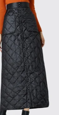 plus size black high waist clothes autumn winter saia loose midi skirts womens skirt jupe female streetwear AQ356 - Цвет: Photo Color