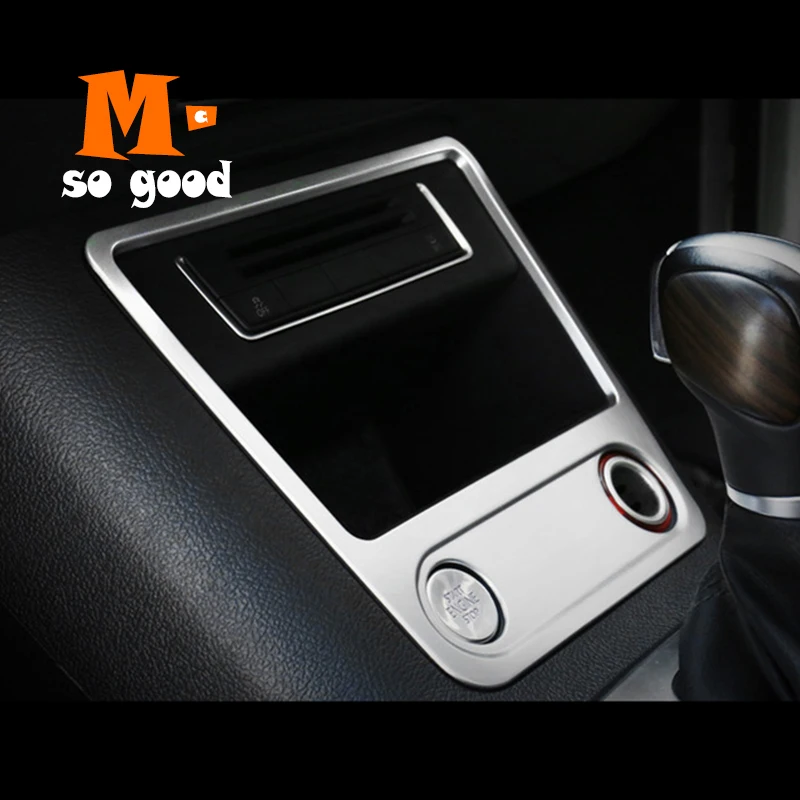 ABS Матовый для Tiguan 2009- автомобильный двигатель кнопка запуска стоп панель Крышка отделка авто аксессуары декоративный стикер для интерьера 1 шт